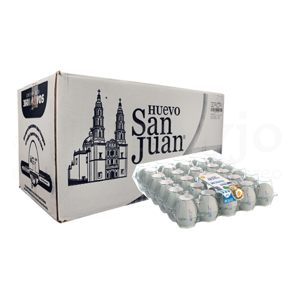 [CH30] Caja de Huevo San Juan con 10 Charolas de 30 piezas/charola