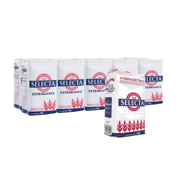 [HAS101] Harina Selecta - Paquete de 10 Piezas (1 kg c/u)