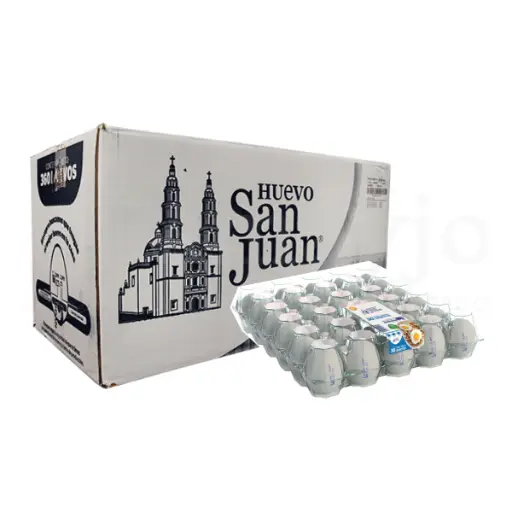 [CH30] Caja de Huevo San Juan con 10 Charolas de 30 piezas/charola