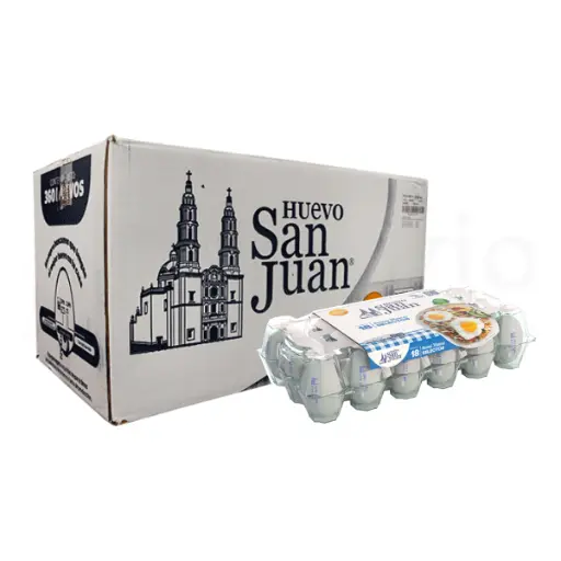 [CH18] Caja de Huevo San Juan con 20 Charolas de 18 piezas/charola